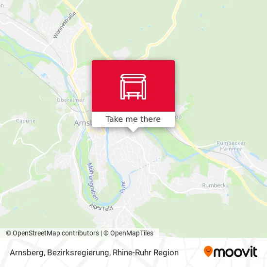 Карта Arnsberg, Bezirksregierung