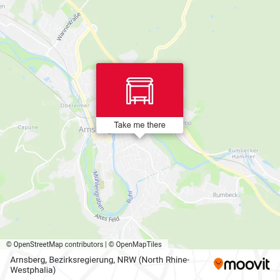 Arnsberg, Bezirksregierung map