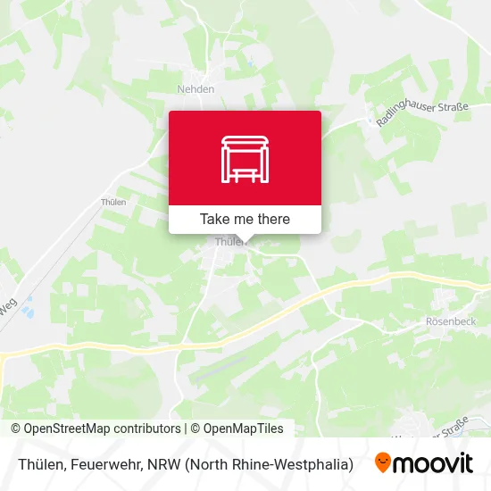 Thülen, Feuerwehr map