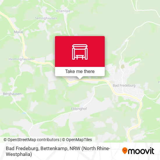 Карта Bad Fredeburg, Bettenkamp