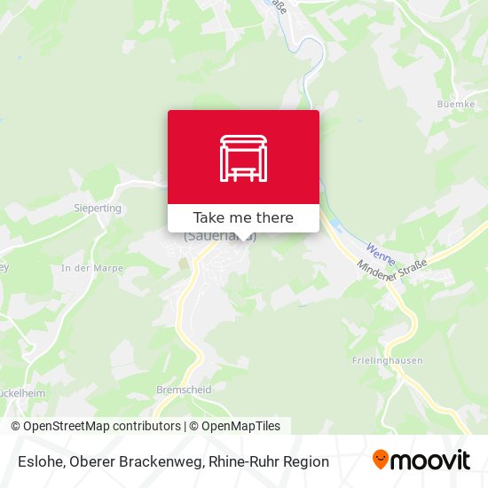 Eslohe, Oberer Brackenweg map