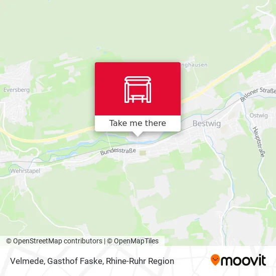 Velmede, Gasthof Faske map