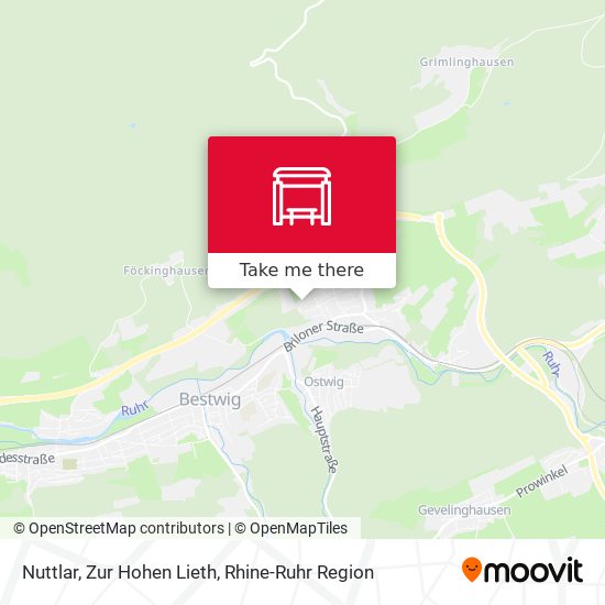 Nuttlar, Zur Hohen Lieth map