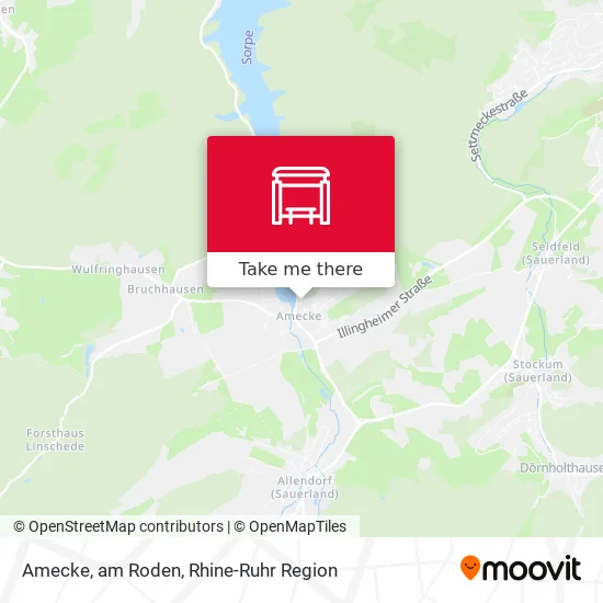 Карта Amecke, am Roden