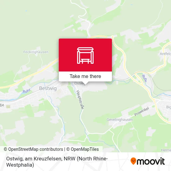 Ostwig, am Kreuzfelsen map