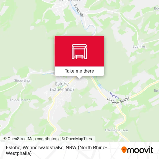 Eslohe, Wennerwaldstraße map