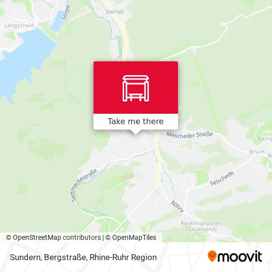 Карта Sundern, Bergstraße