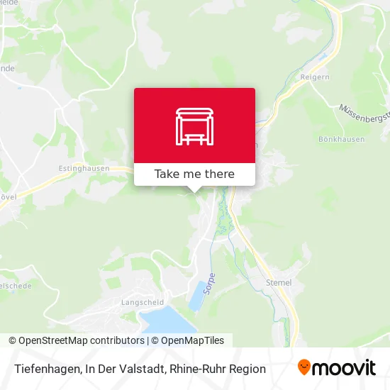 Карта Tiefenhagen, In Der Valstadt