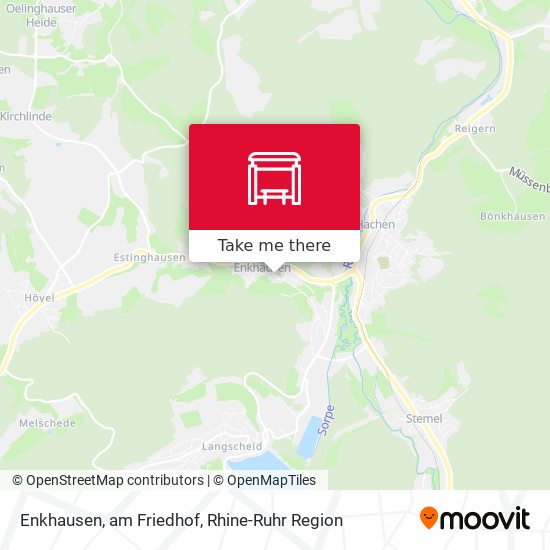 Enkhausen, am Friedhof map