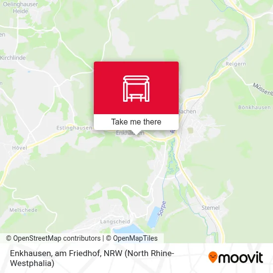 Enkhausen, am Friedhof map
