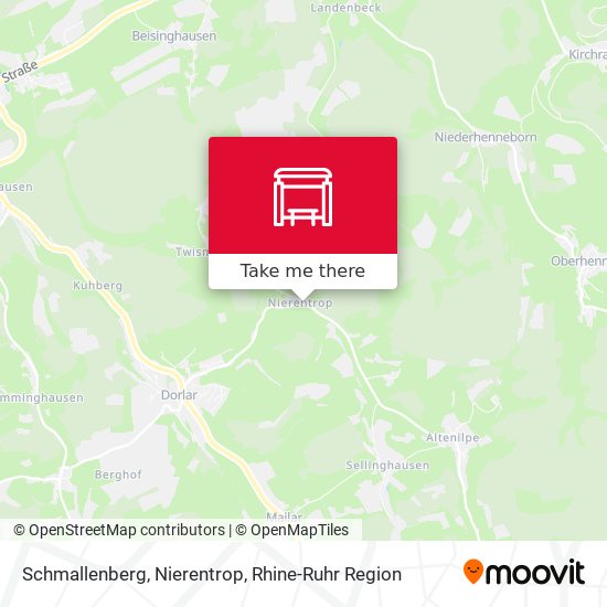 Schmallenberg, Nierentrop map