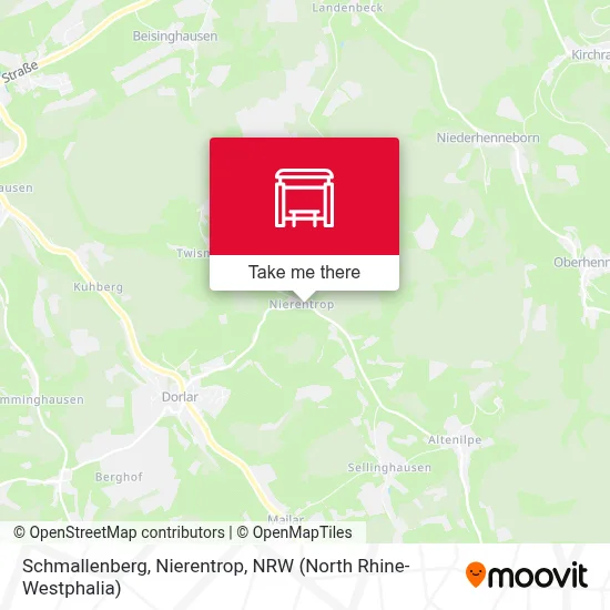 Schmallenberg, Nierentrop map