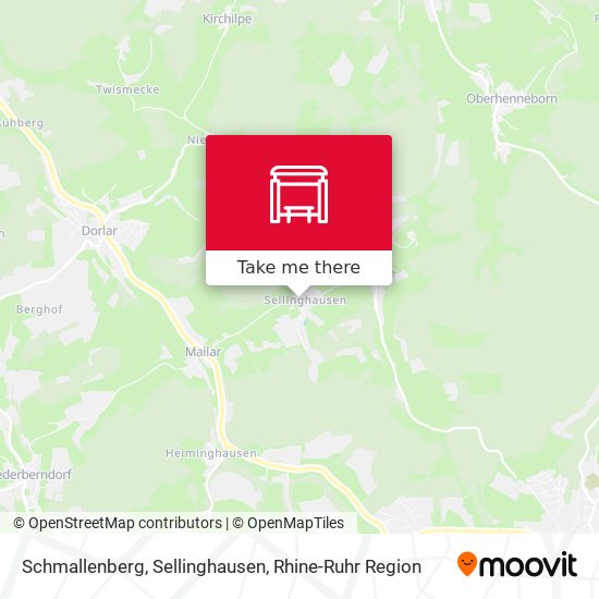 Schmallenberg, Sellinghausen map