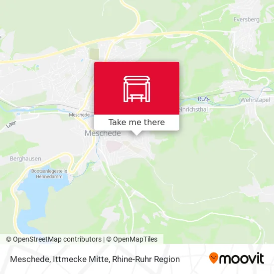 Карта Meschede, Ittmecke Mitte