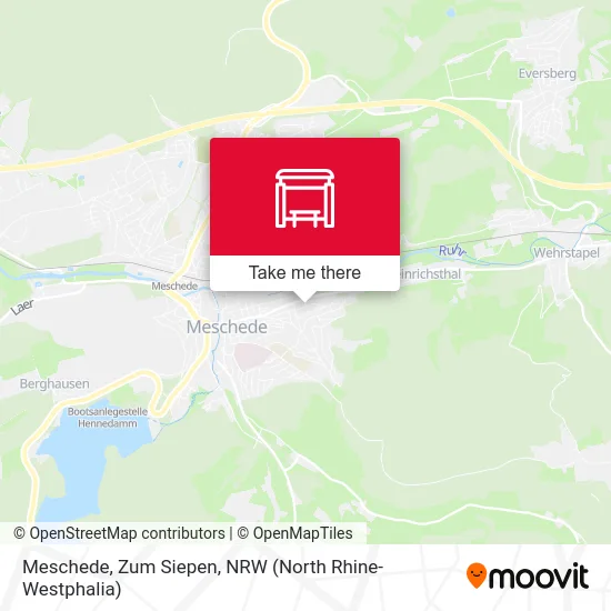 Meschede, Zum Siepen map