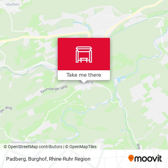 Карта Padberg, Burghof