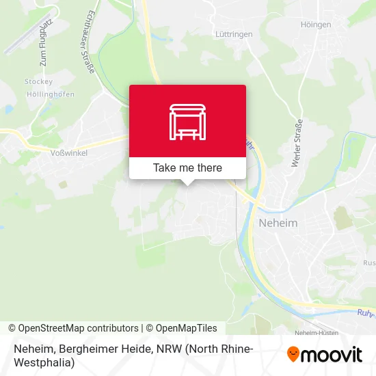 Neheim, Bergheimer Heide map