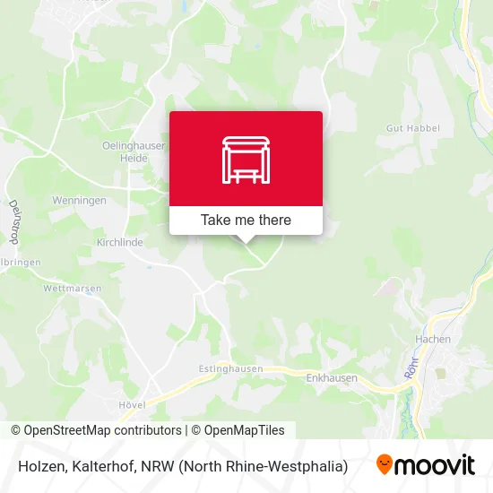 Holzen, Kalterhof map