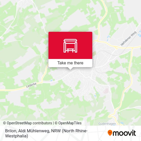 Brilon, Aldi Mühlenweg map