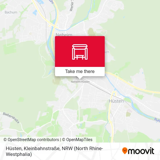 Hüsten, Kleinbahnstraße map