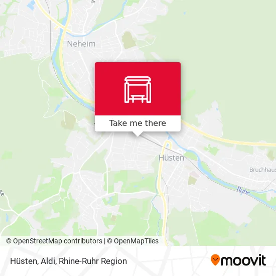 Карта Hüsten, Aldi