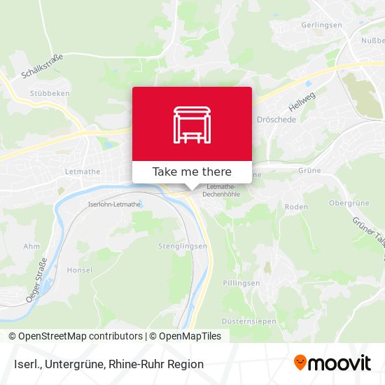 Iserl., Untergrüne map