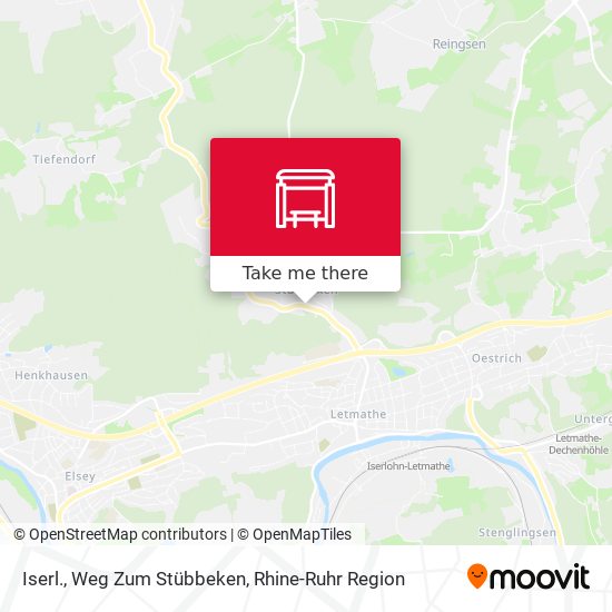 Iserl., Weg Zum Stübbeken map