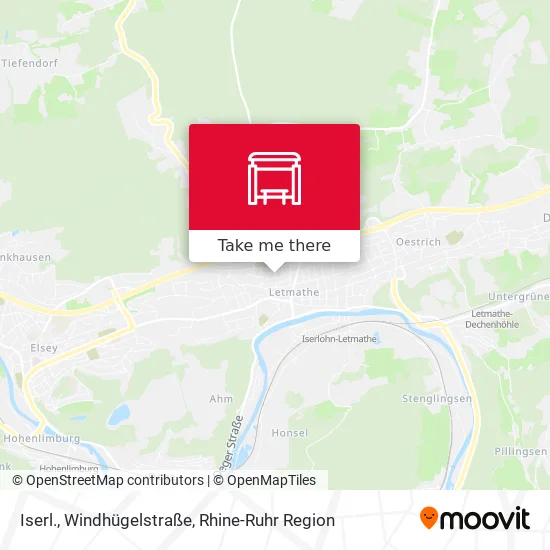 Карта Iserl., Windhügelstraße