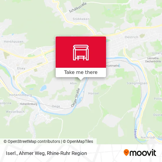 Iserl., Ahmer Weg map