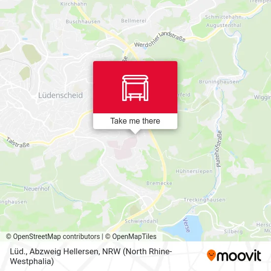 Карта Lüd., Abzweig Hellersen