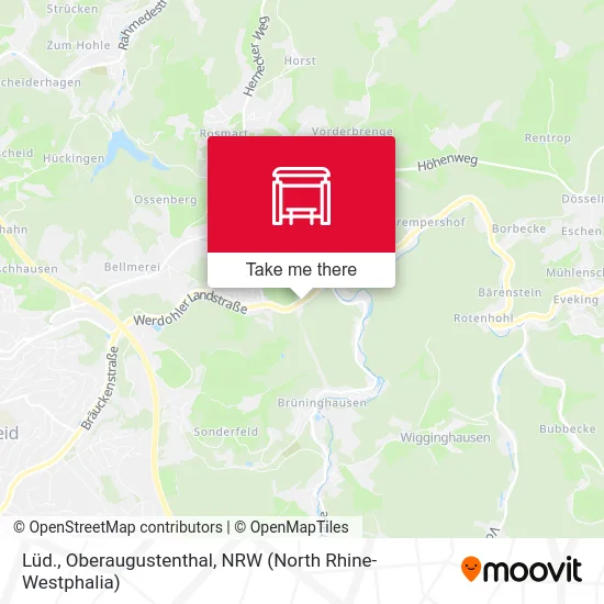 Lüd., Oberaugustenthal map