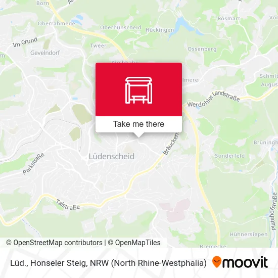 Lüd., Honseler Steig map