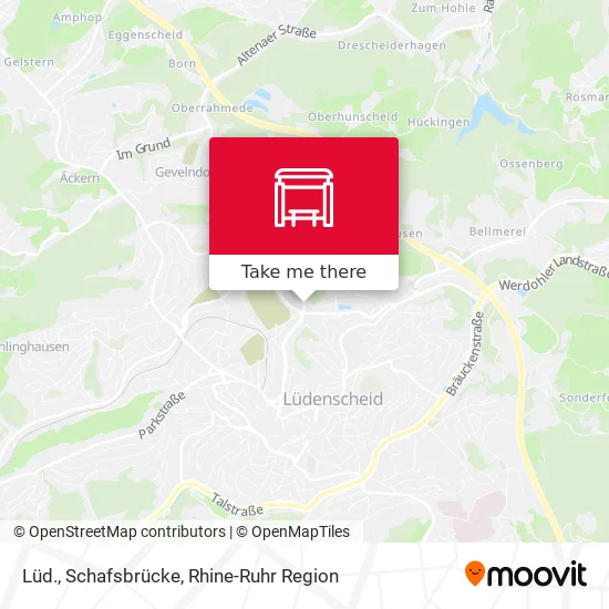 Карта Lüd., Schafsbrücke