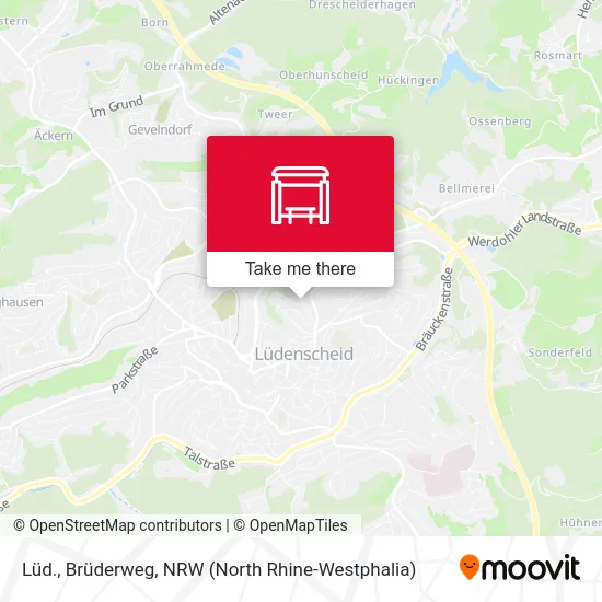Lüd., Brüderweg map