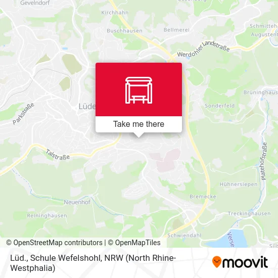 Карта Lüd., Schule Wefelshohl