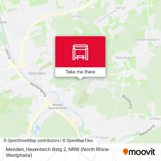 Menden, Hexenteich Bstg 2 map