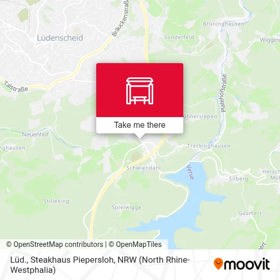 Lüd., Steakhaus Piepersloh map