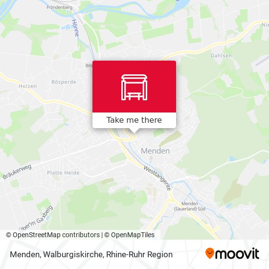 Menden, Walburgiskirche map