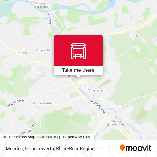 Menden, Hönnenwerth map