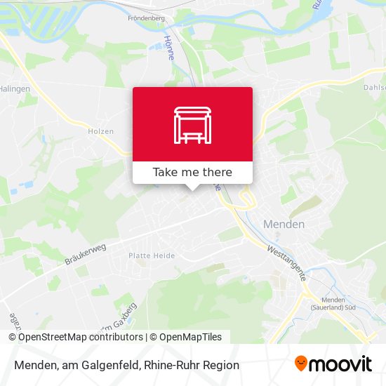 Menden, am Galgenfeld map