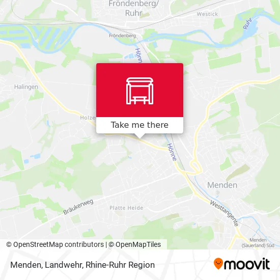 Карта Menden, Landwehr