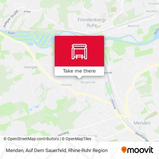 Menden, Auf Dem Sauerfeld map