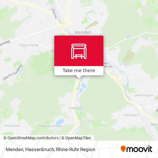 Карта Menden, Hassenbruch