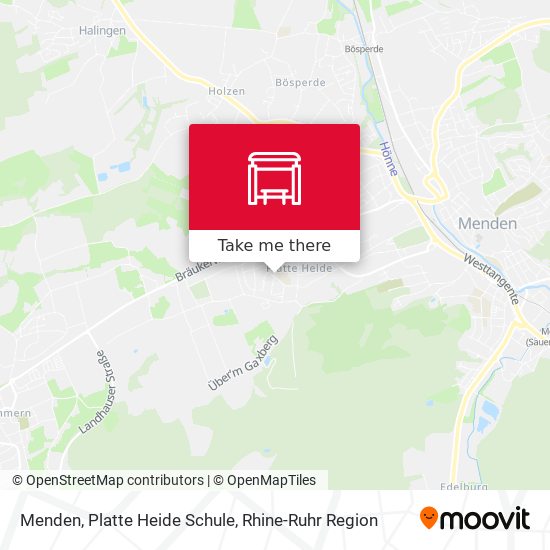 Menden, Platte Heide Schule map