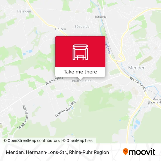 Карта Menden, Hermann-Löns-Str.