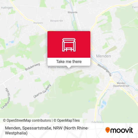 Menden, Spessartstraße map