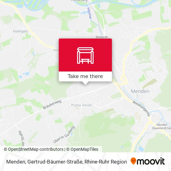 Карта Menden, Gertrud-Bäumer-Straße