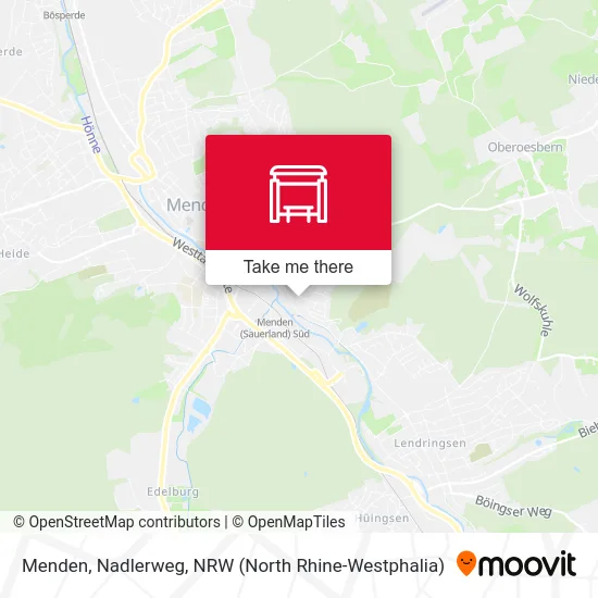 Menden, Nadlerweg map