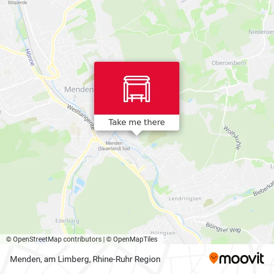 Карта Menden, am Limberg