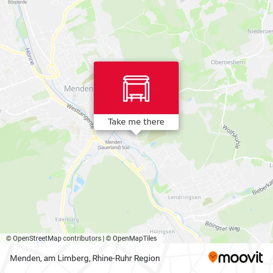 Карта Menden, am Limberg